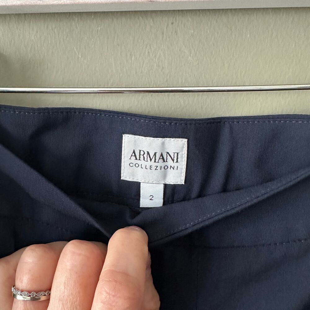 Armani Collezioni | Navy Dress Pants 2 - Picture 4 of 6
